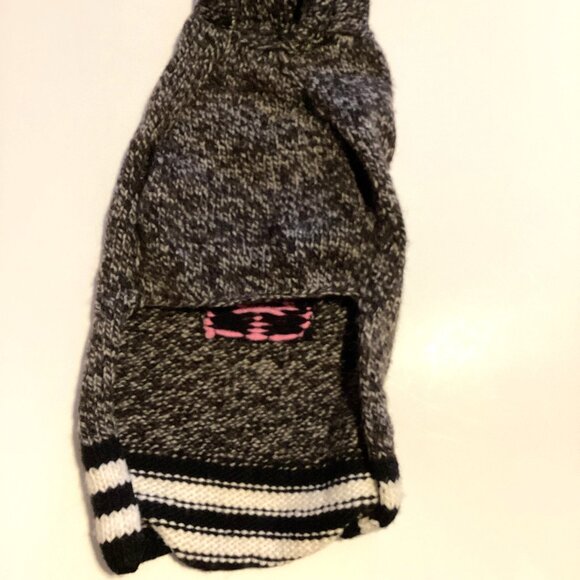 Dog Knitted Coat With Hood Pet Clothing Pig Face Graphic - Picture 4 of 6